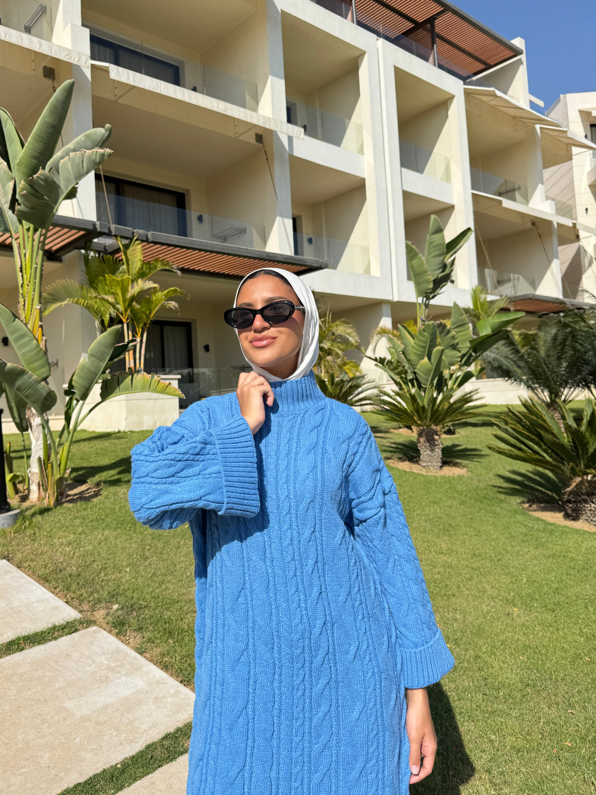Braided Pullover - Blue