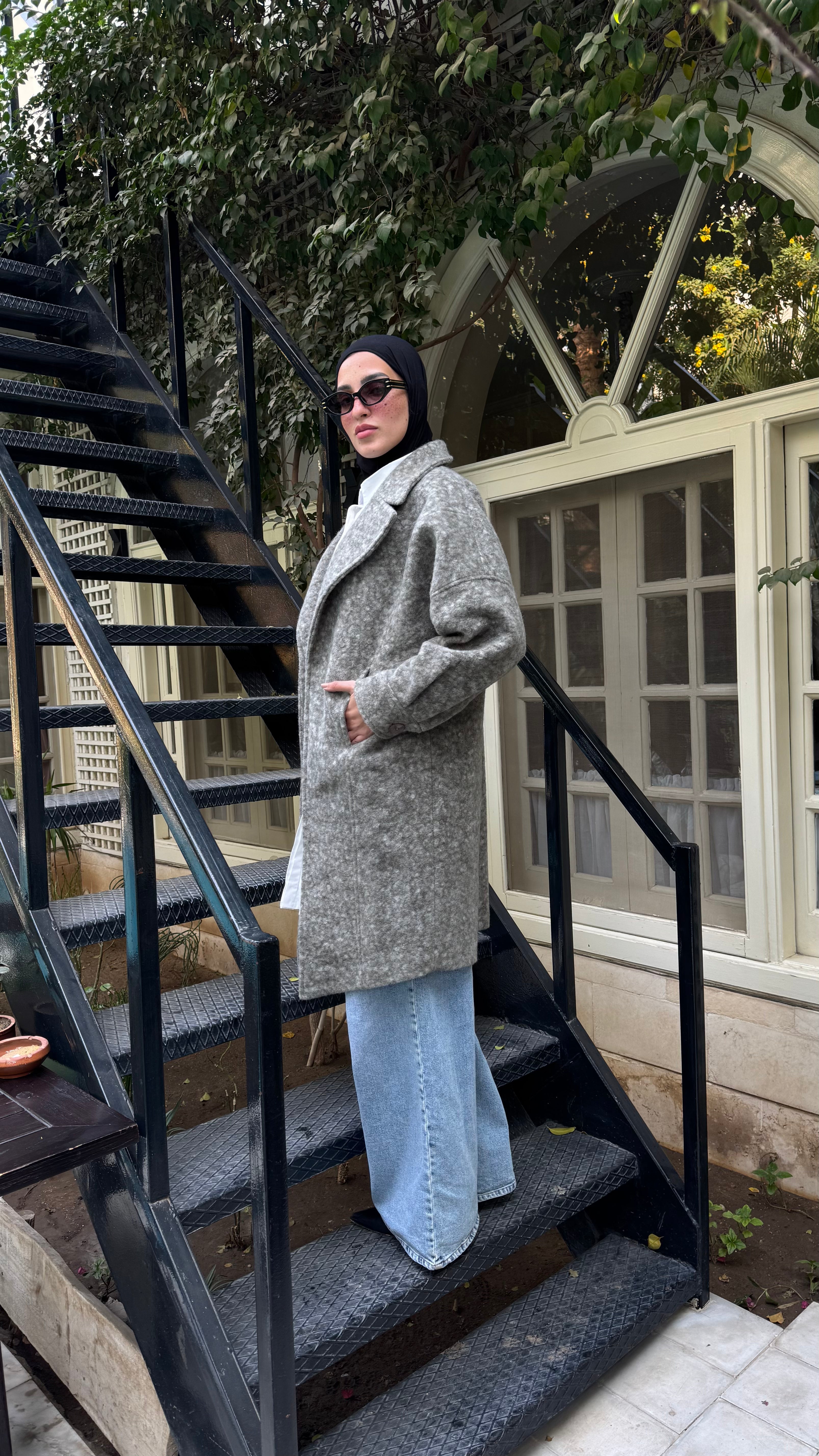 Cloudy Fur Coat - Olive