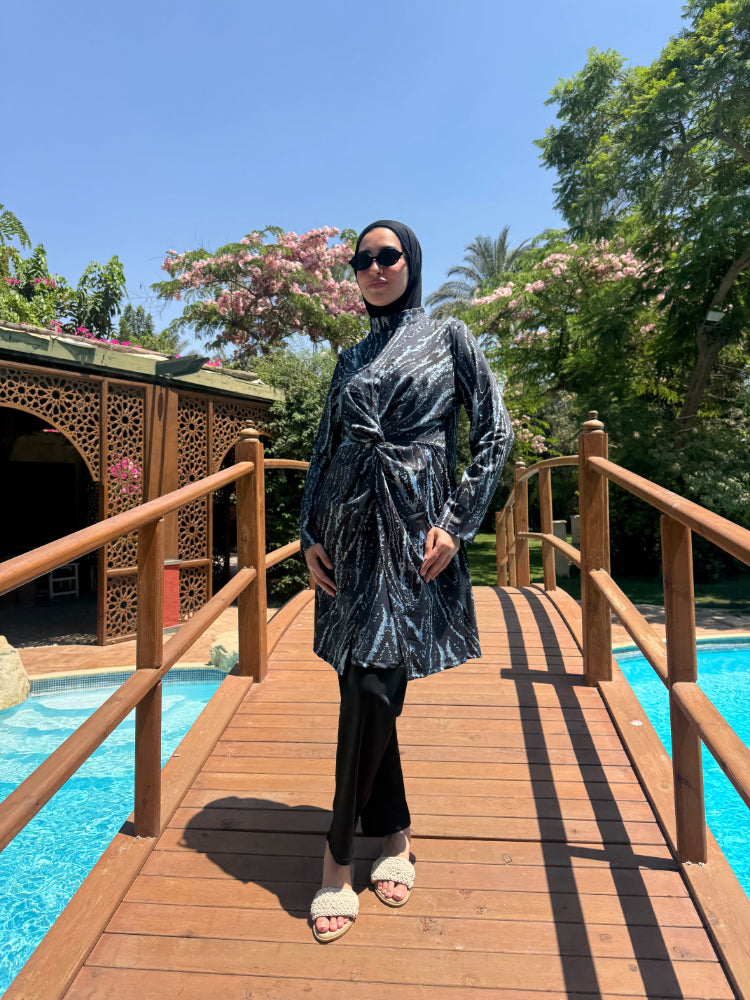 Burkini Knot Tie -Teal