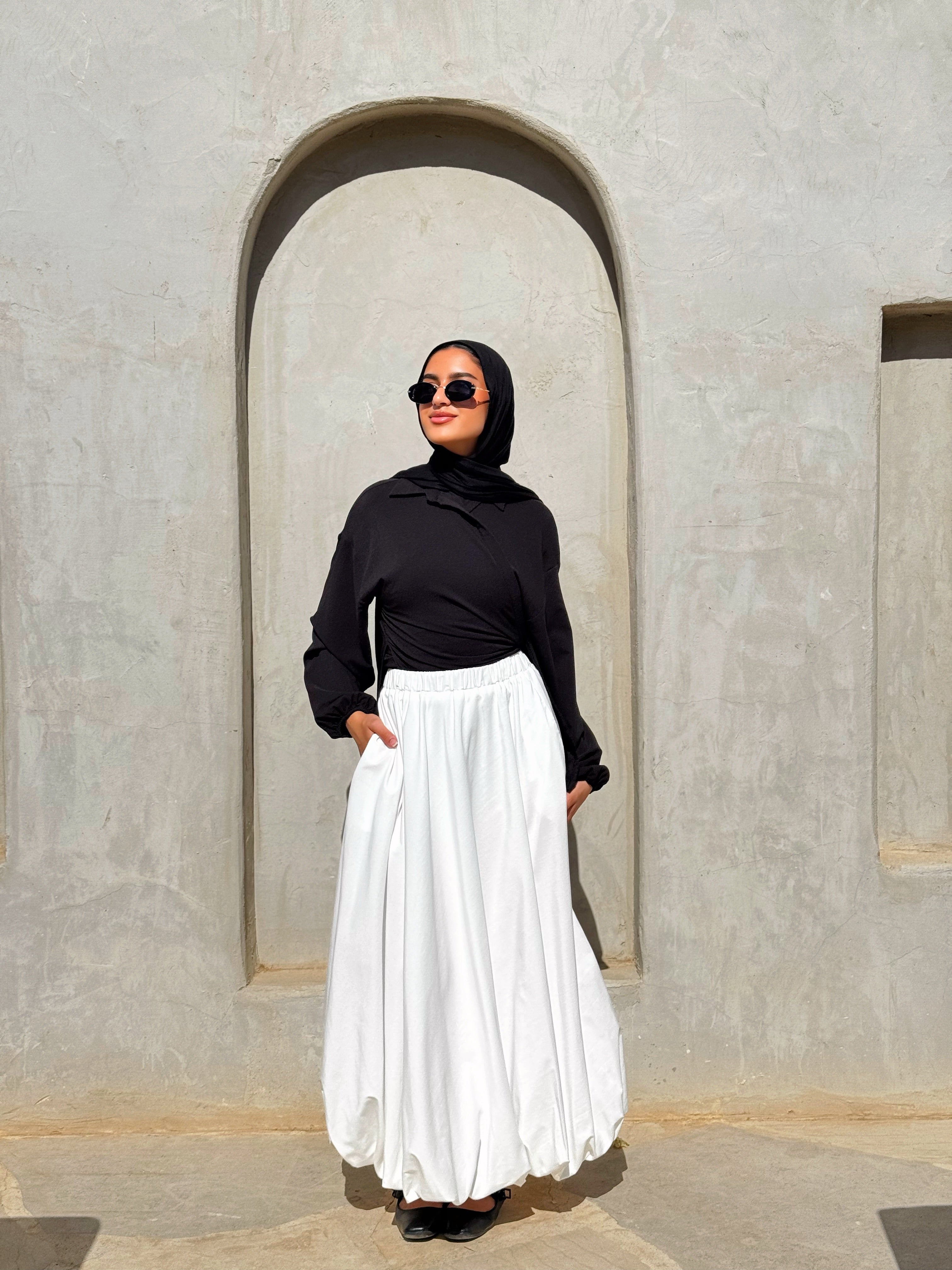 Balloon Skirt - Offwhite