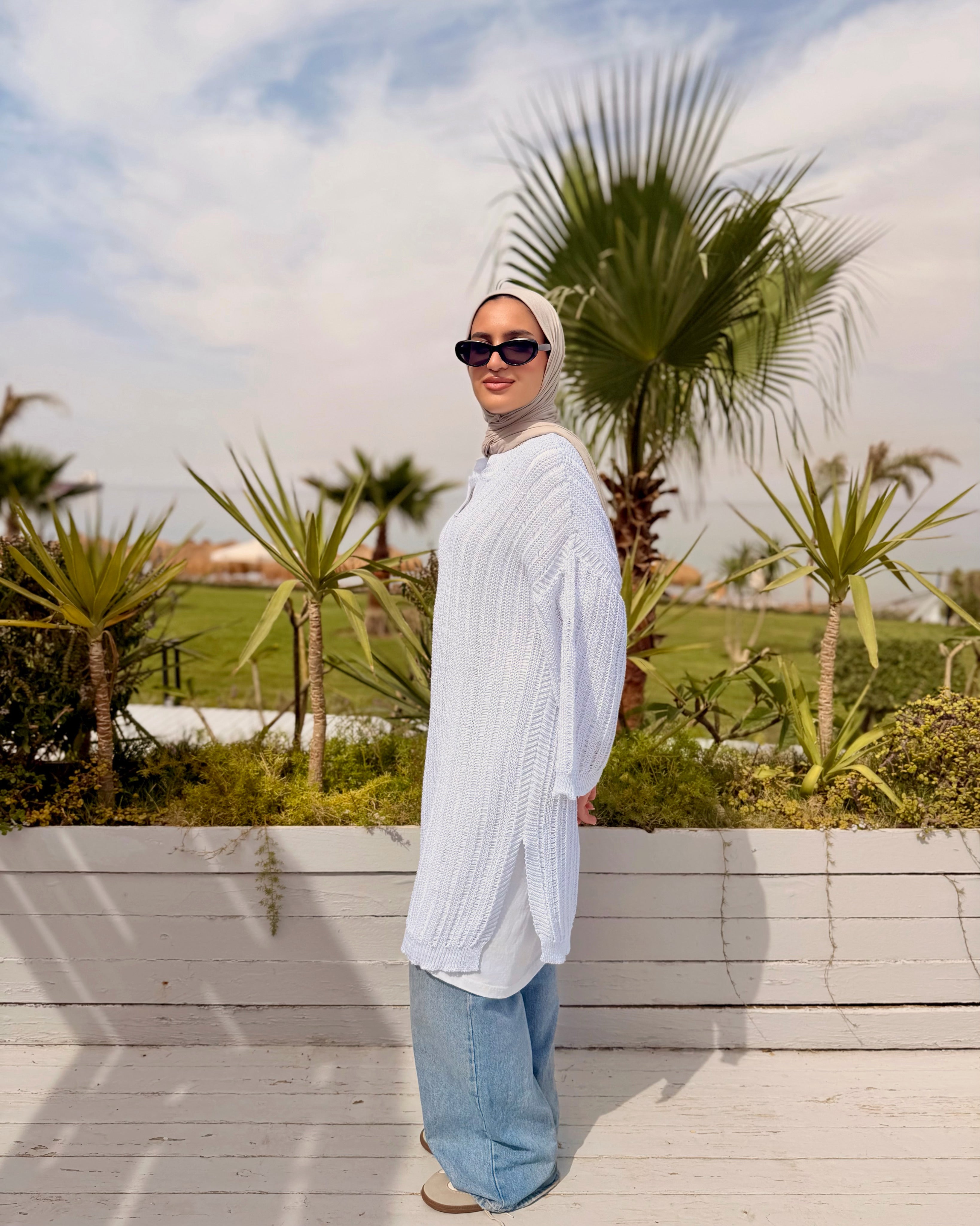 Crochet Blouse -Offwhite
