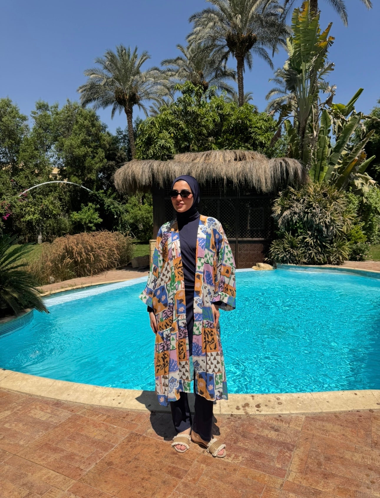 Chiffon Coverup -Patchwork