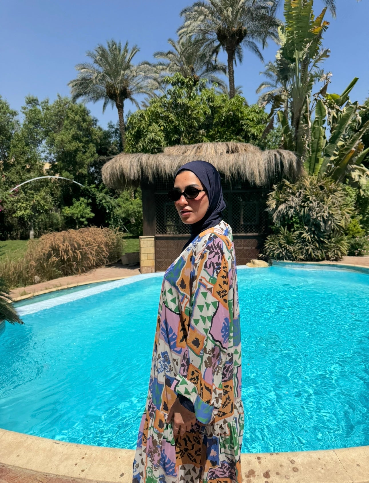 Chiffon Coverup -Patchwork