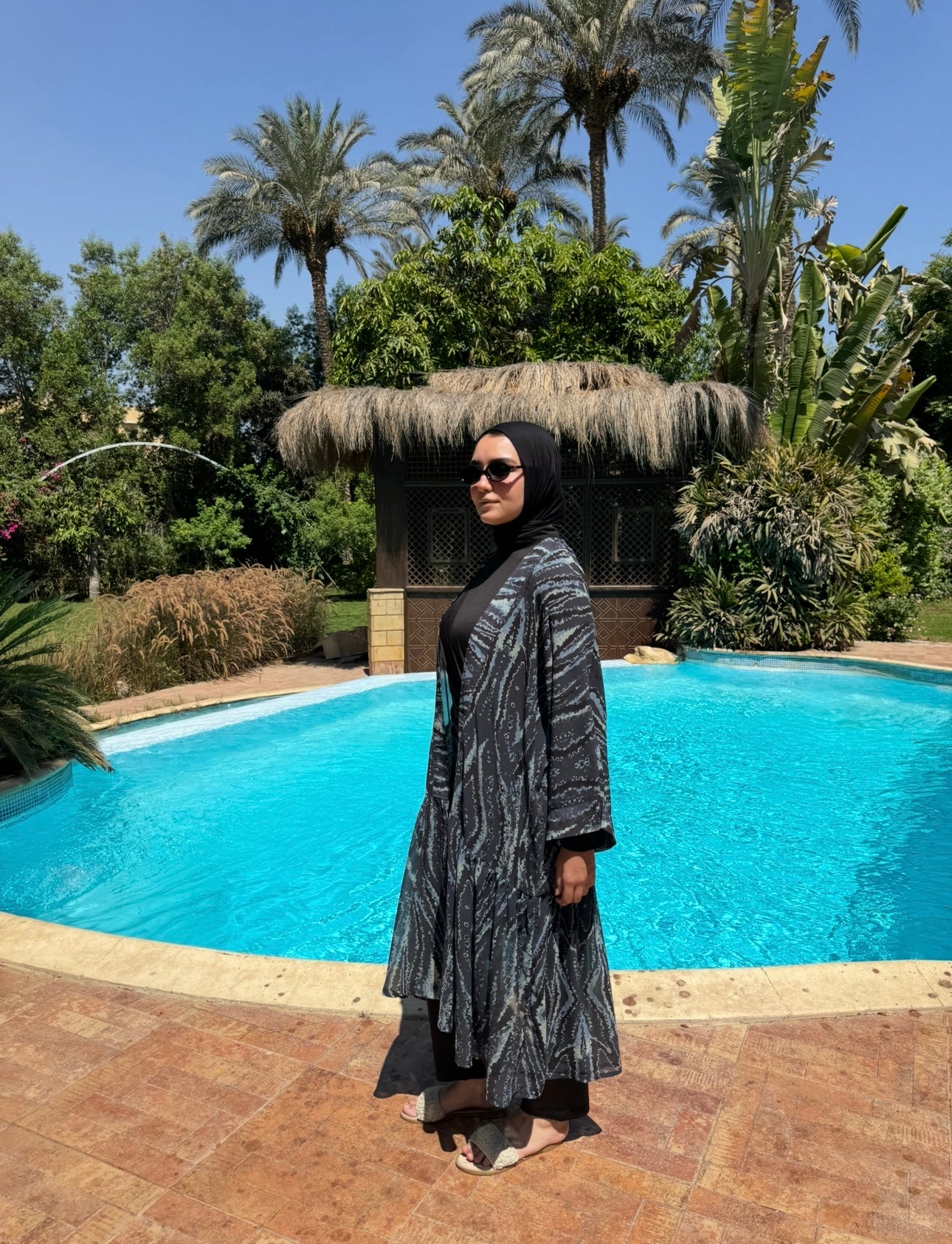 Chiffon Coverup - Blue