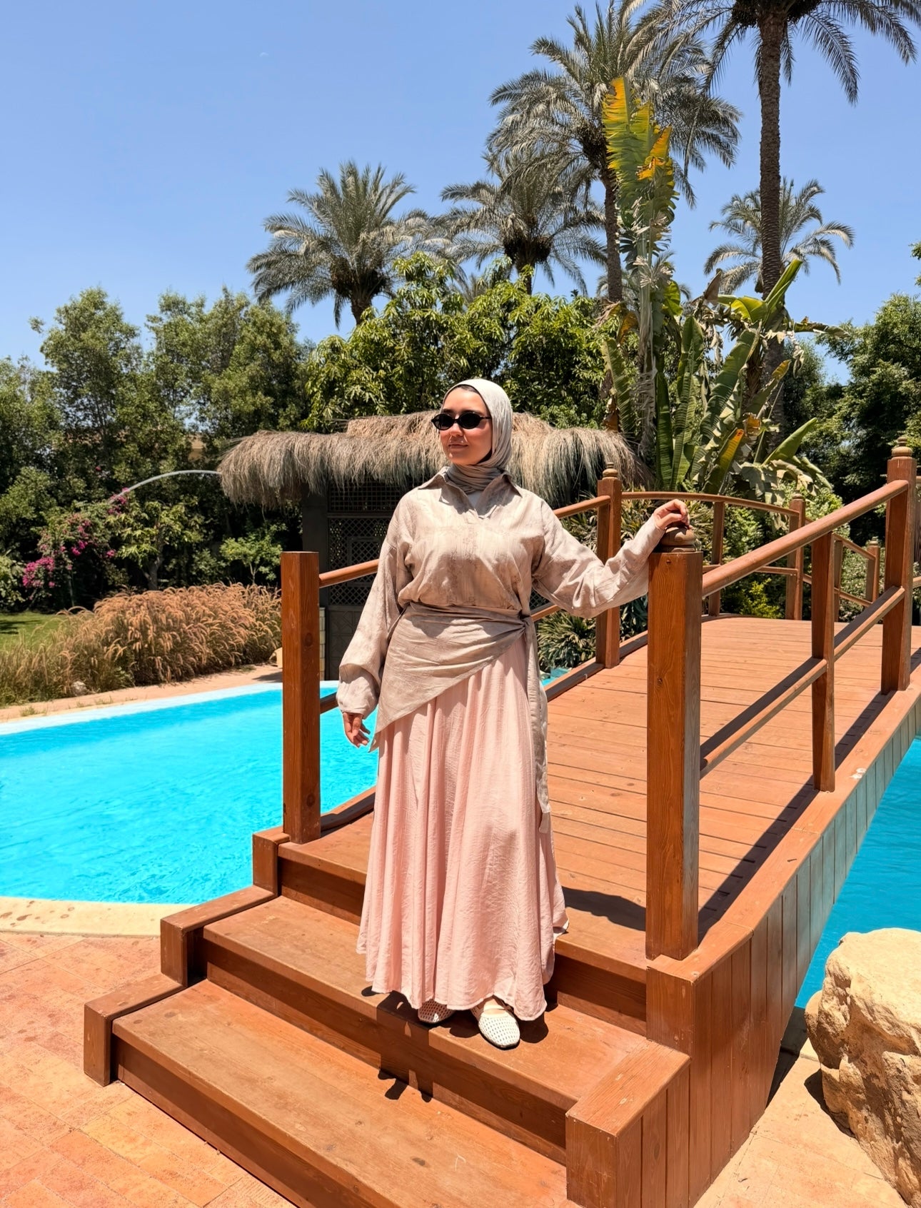 Broderie Lined Blouse - Rose