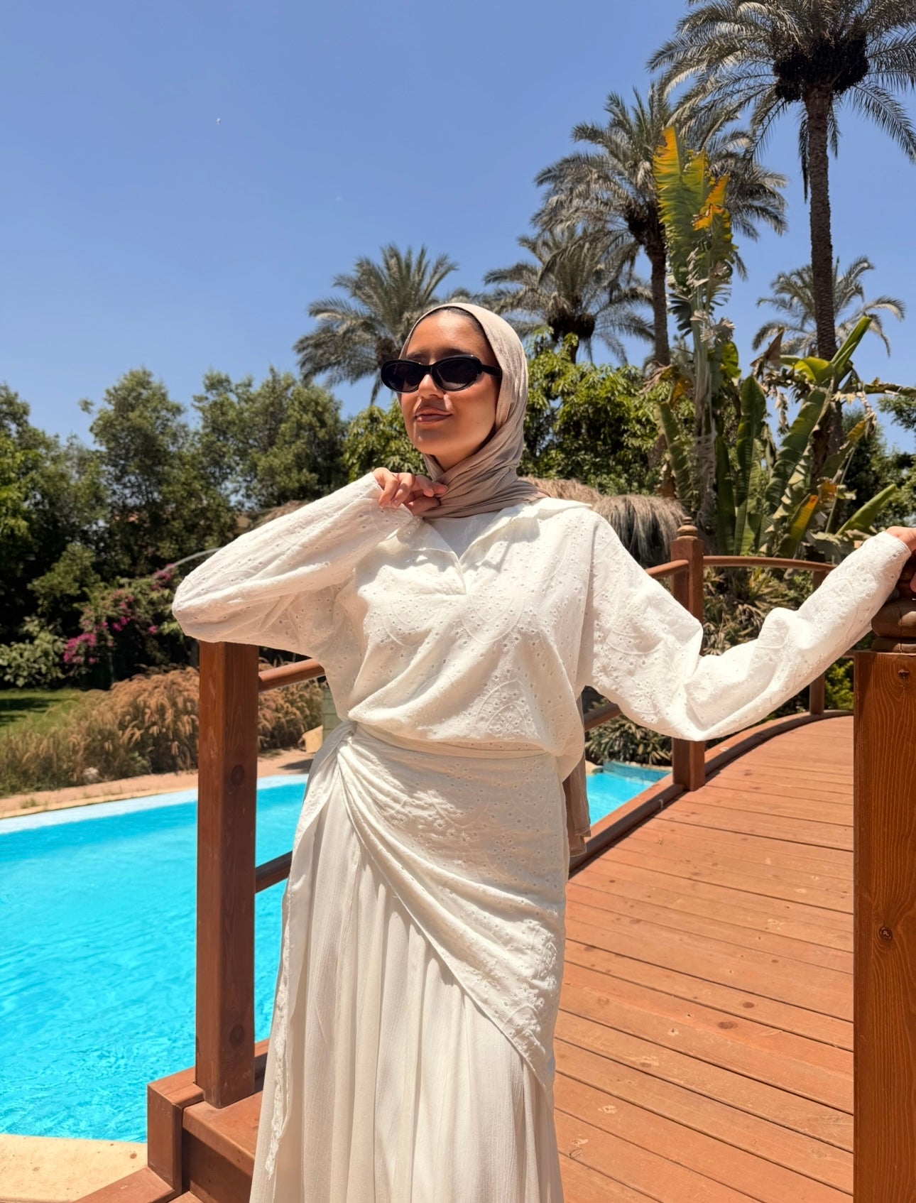 Broderie Lined Blouse - White