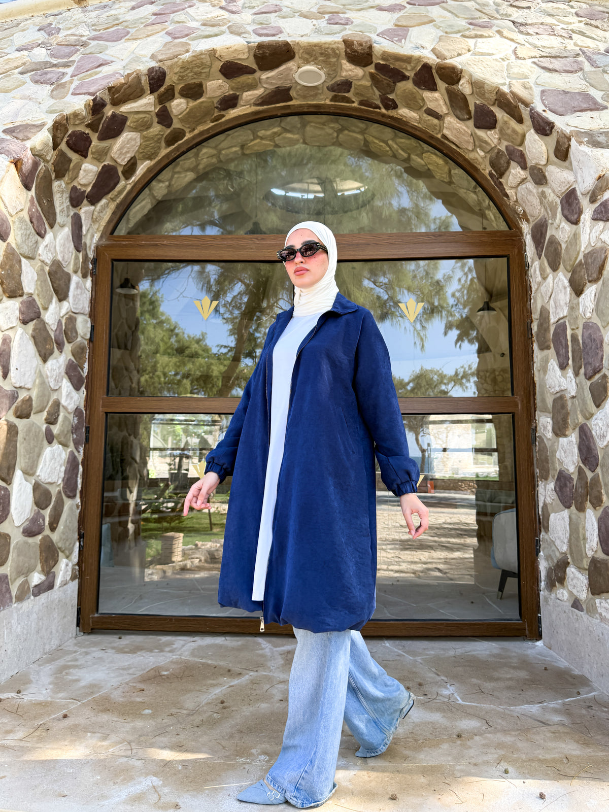 Balloon Jacket - Navy