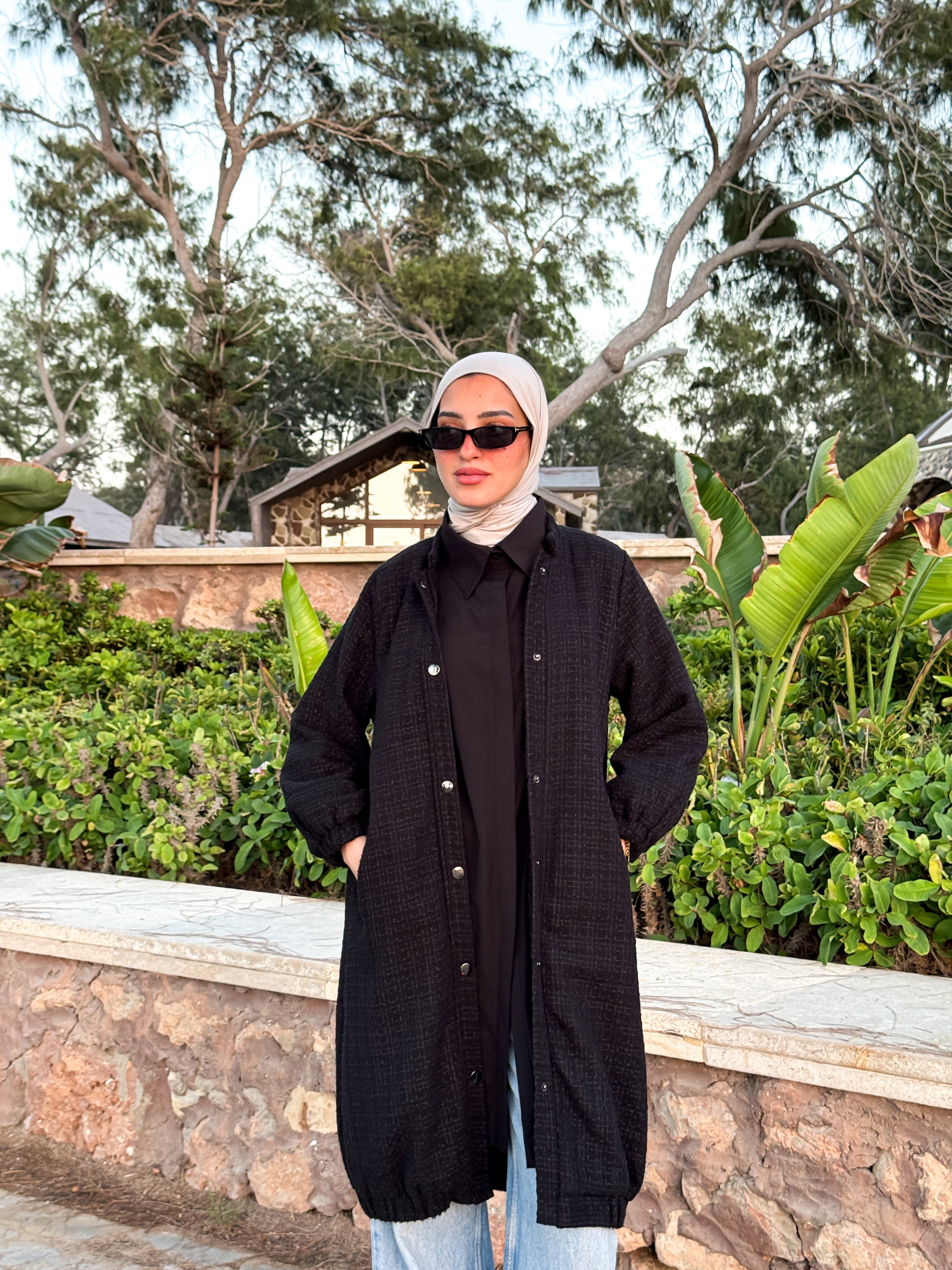 Tweed Casual Jacket - Black