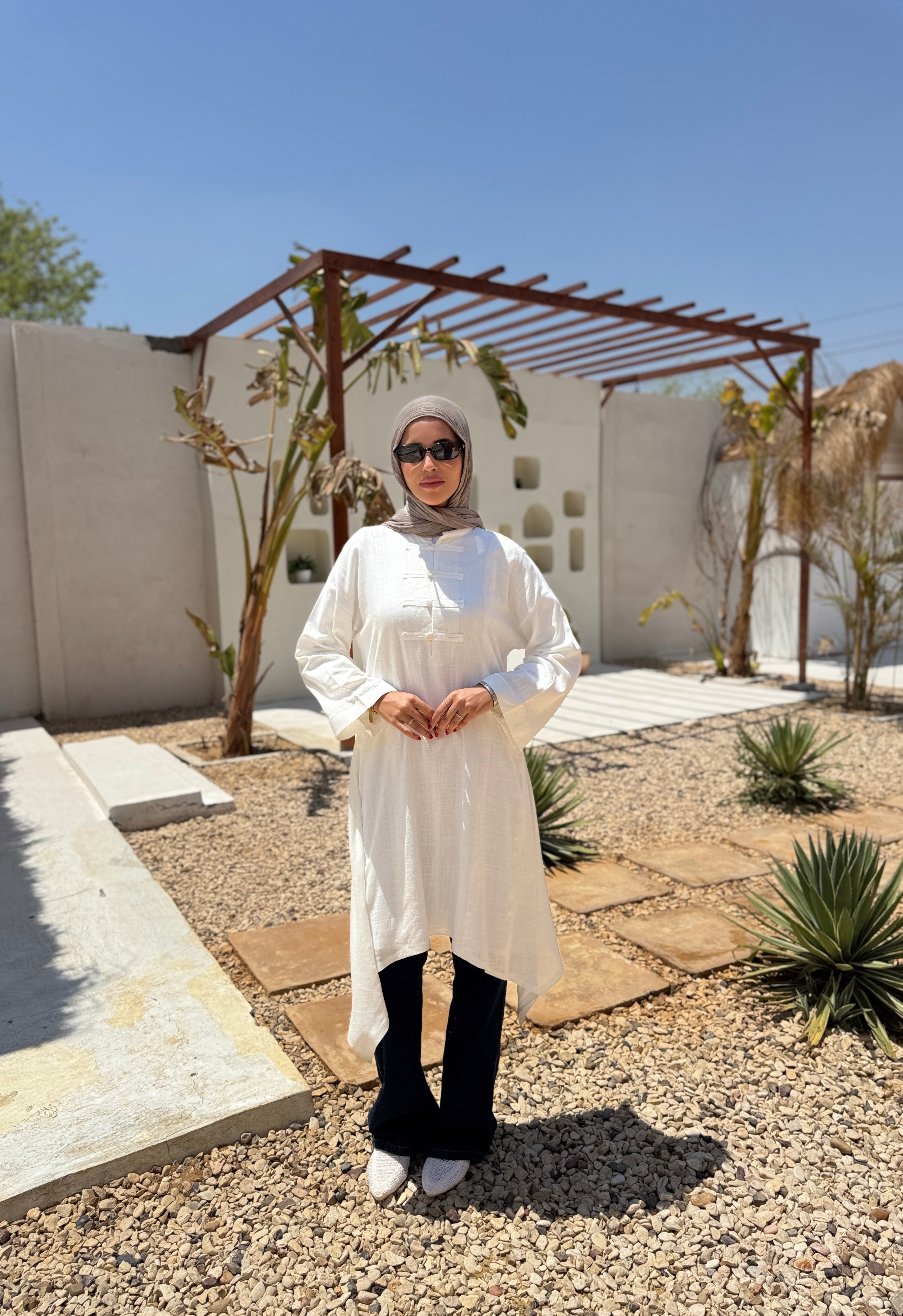 Chinese Blouse - white