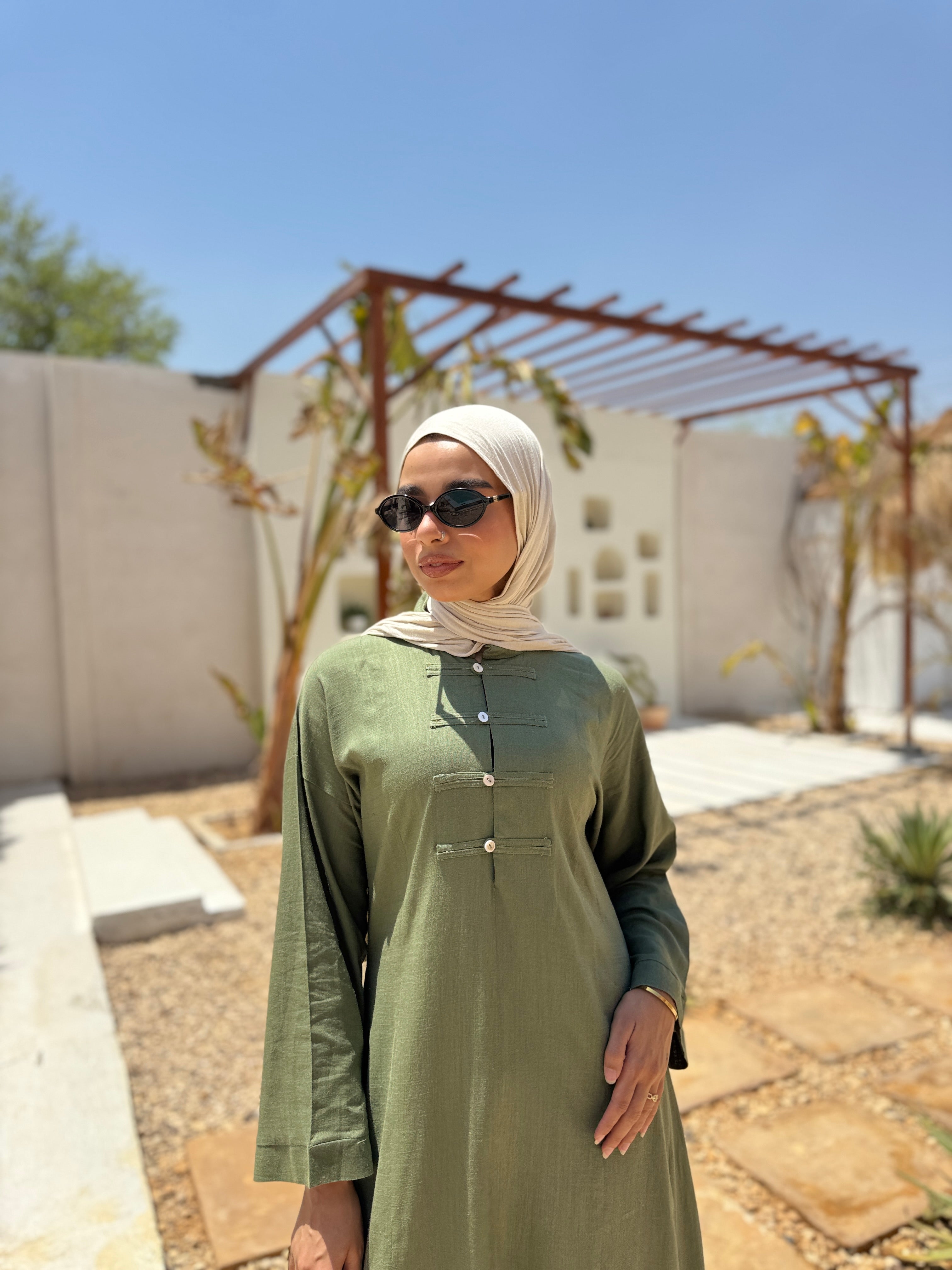 Chinese Blouse - olive