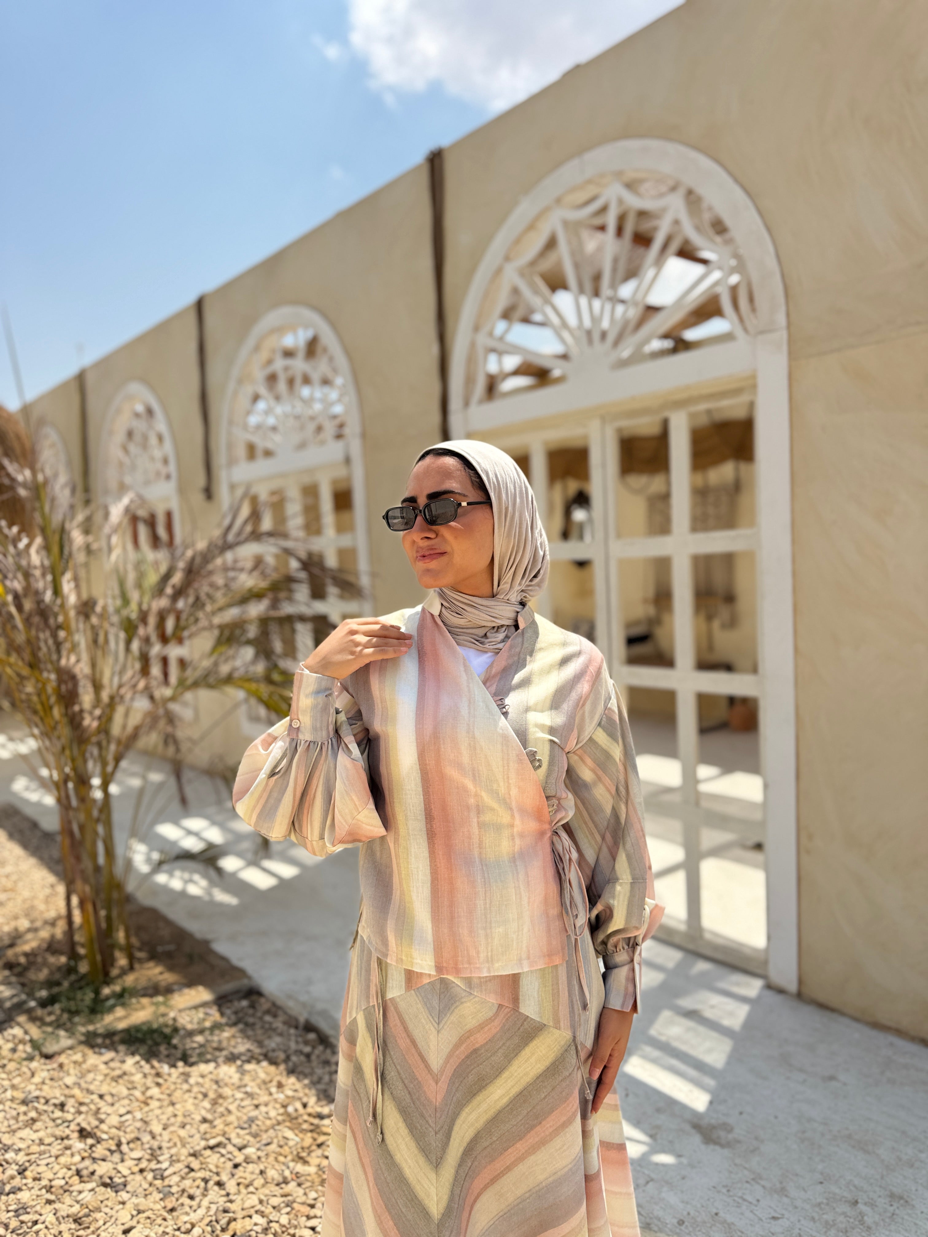 Mixed Stripes Blouse - multicolored