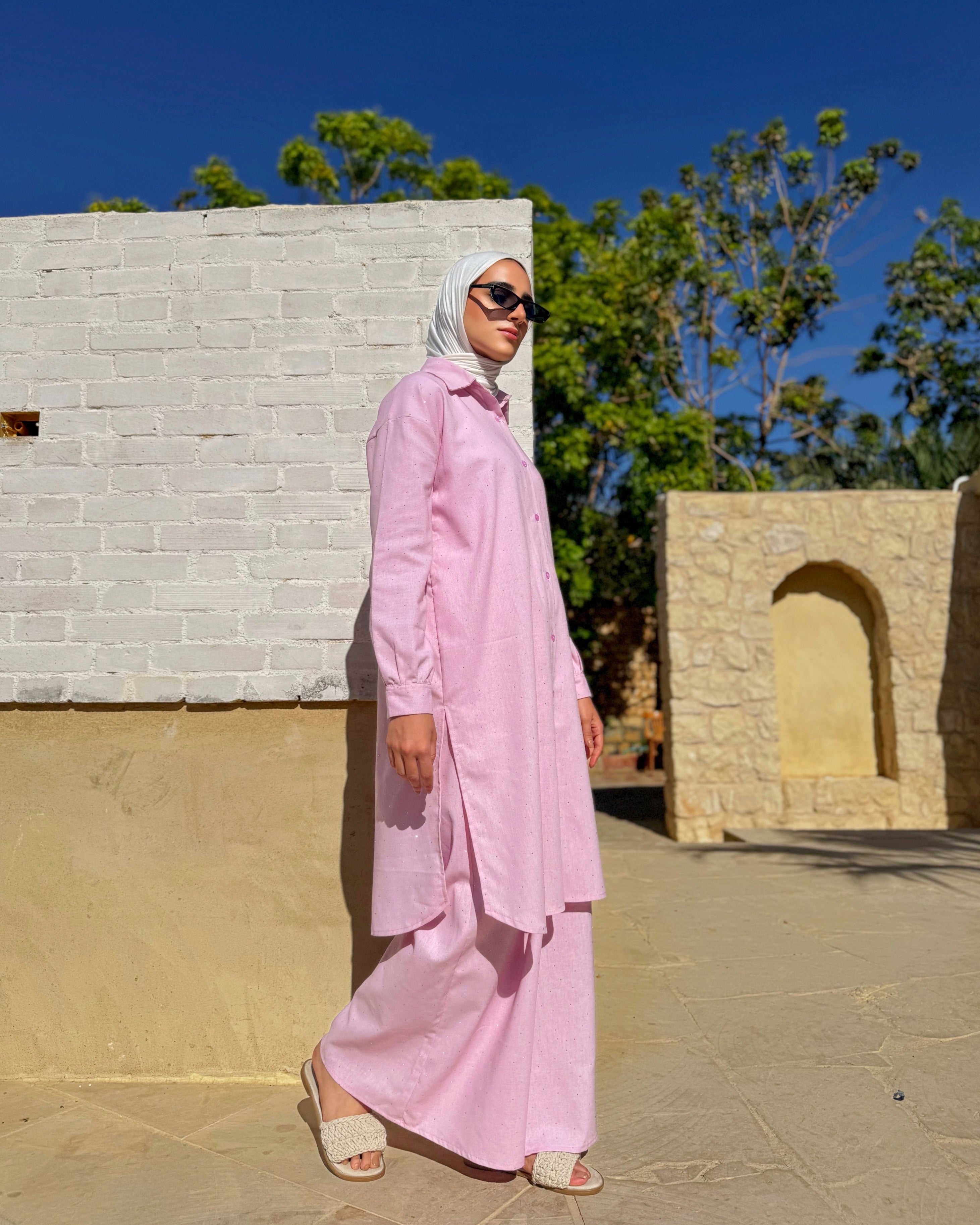 Strassed Shirt - Rose