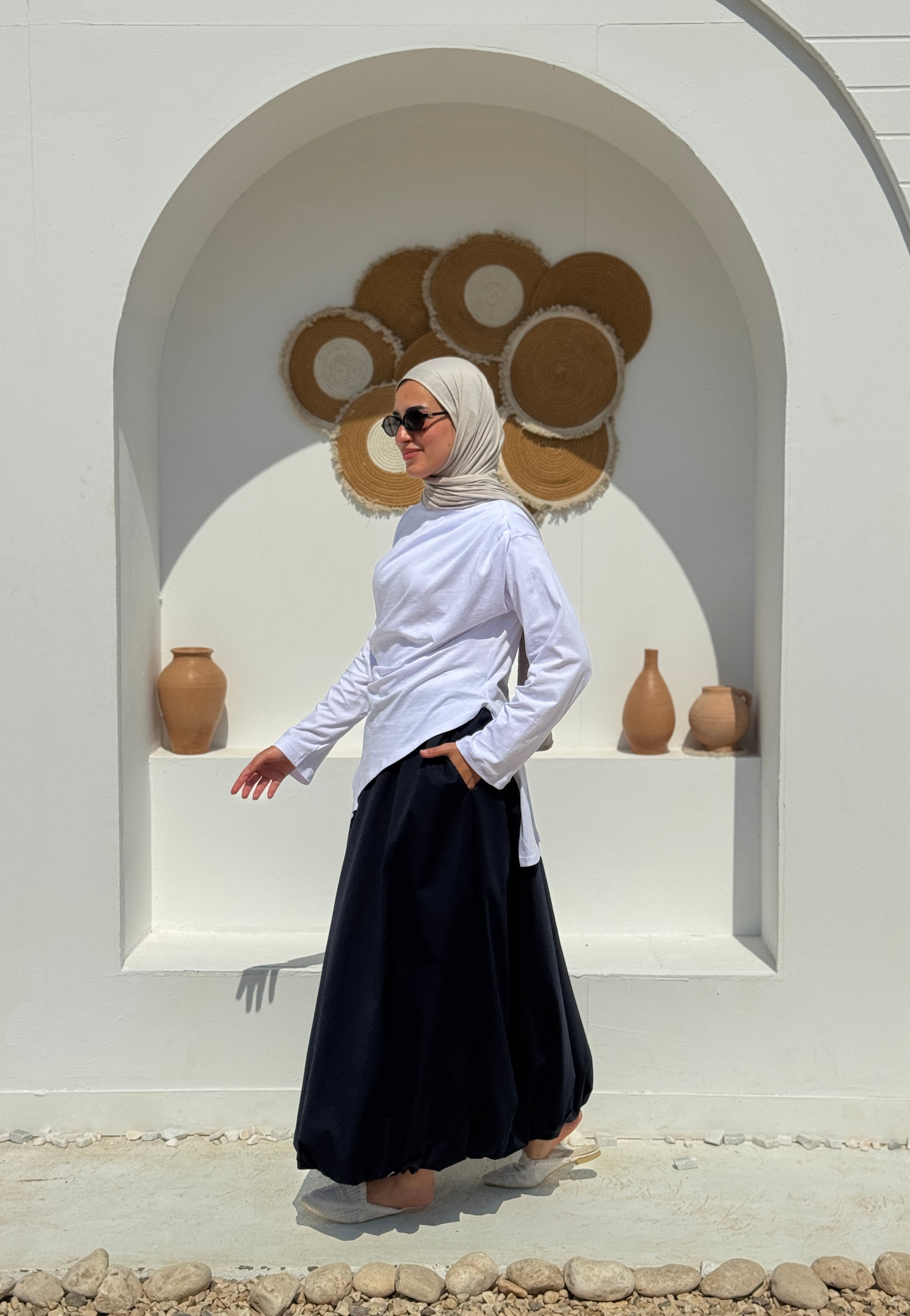 Balloon Skirt - navy