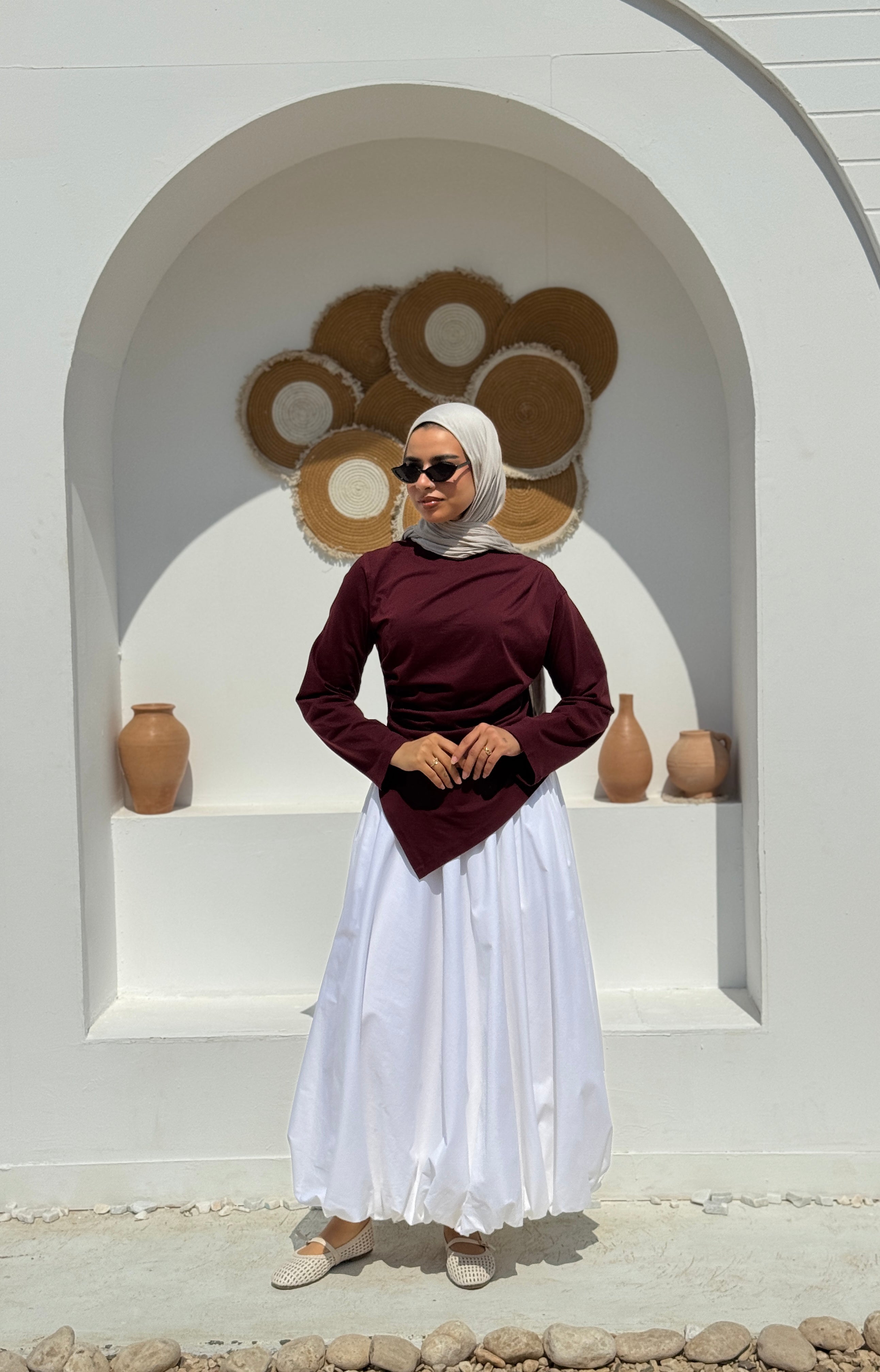Balloon Skirt - white