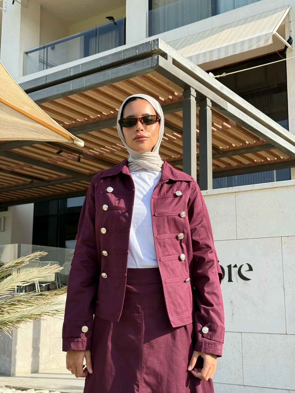 Napoleon Jacket- Plum