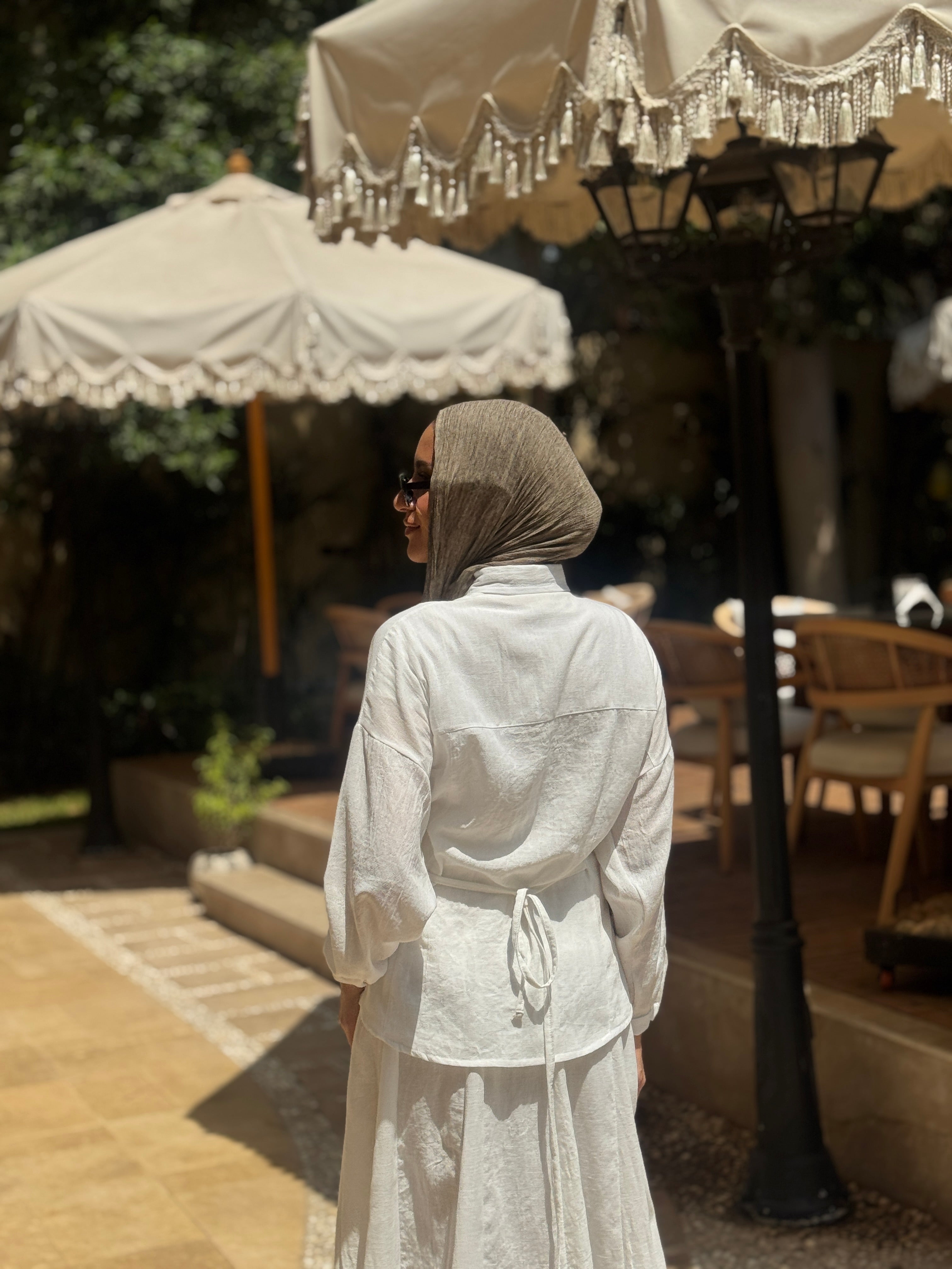 Seamed Blouse - white