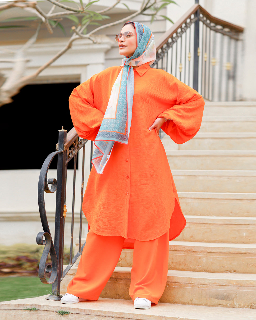 Basic Pants-Orange