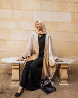 Arabic Letters Kaftan-Black