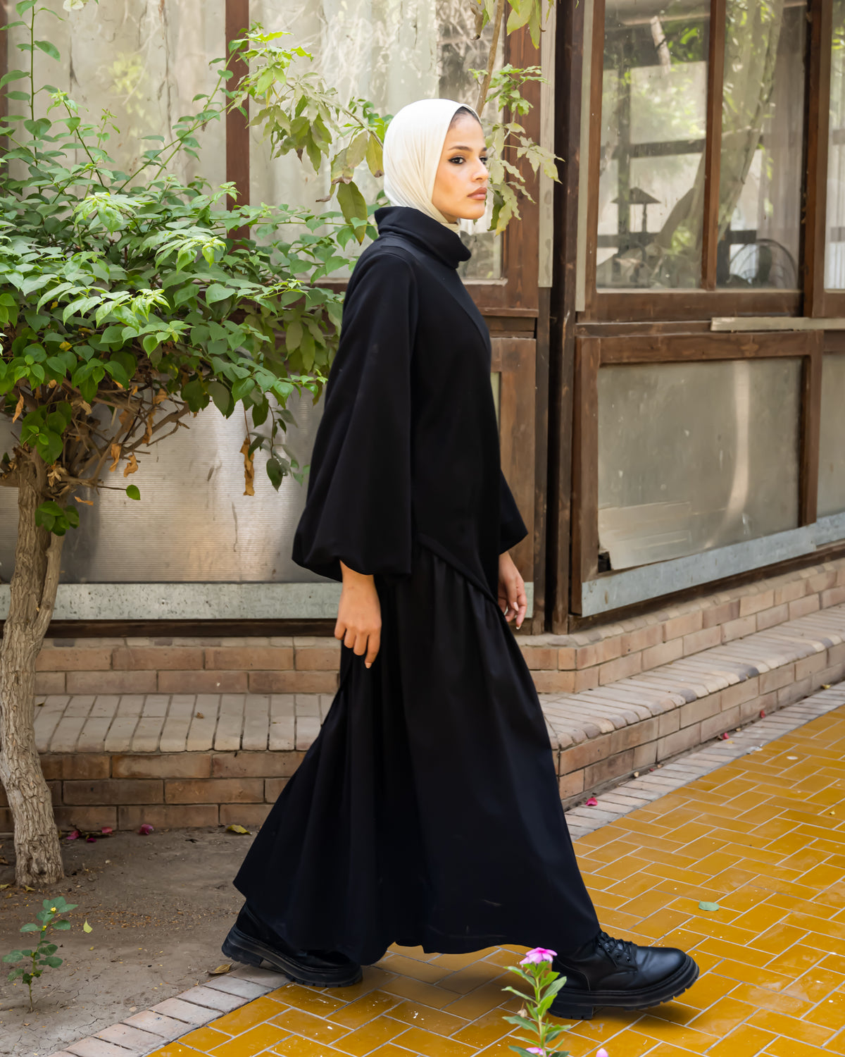 Black long dress hijab outlet