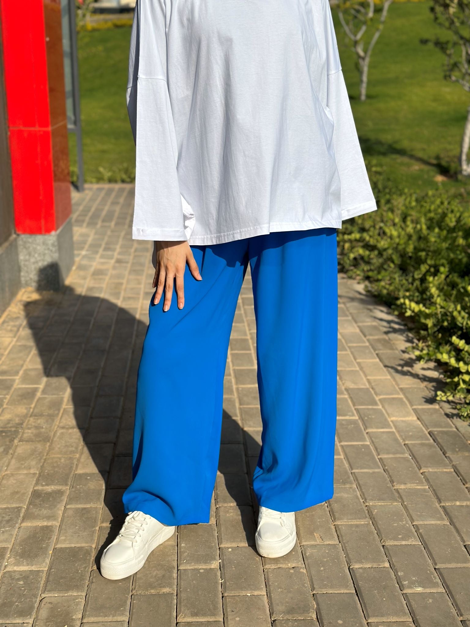 Basic Pants-New blue