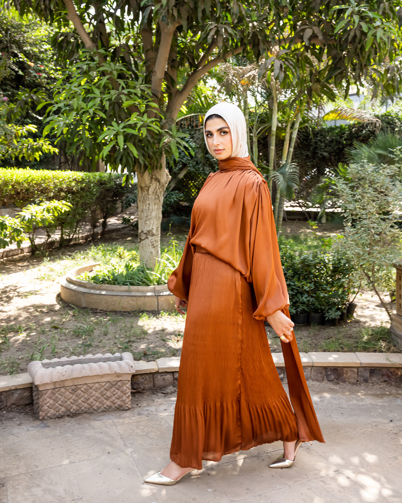 Chiffon Set With Scarf - Havan ( Available at stores only )