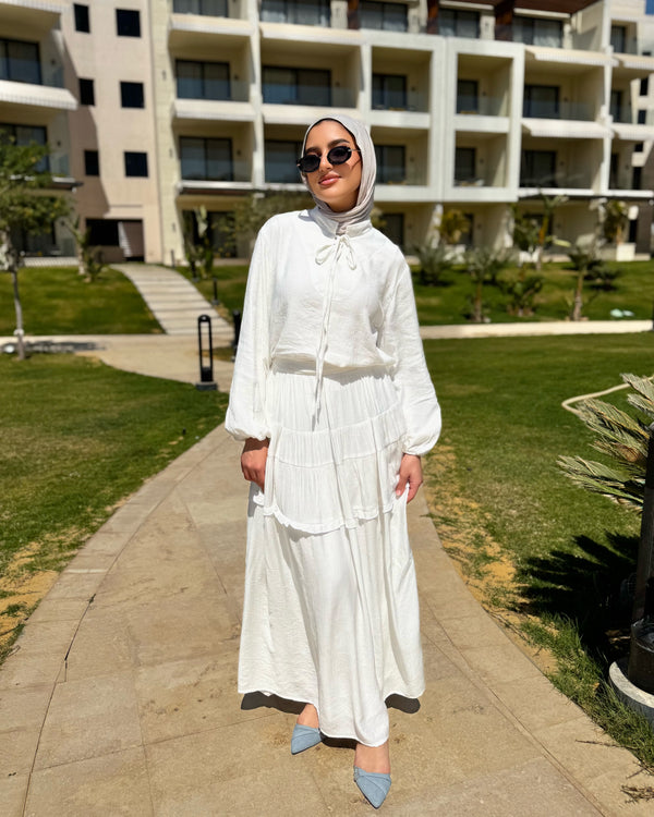 Crinkled Blouse - White