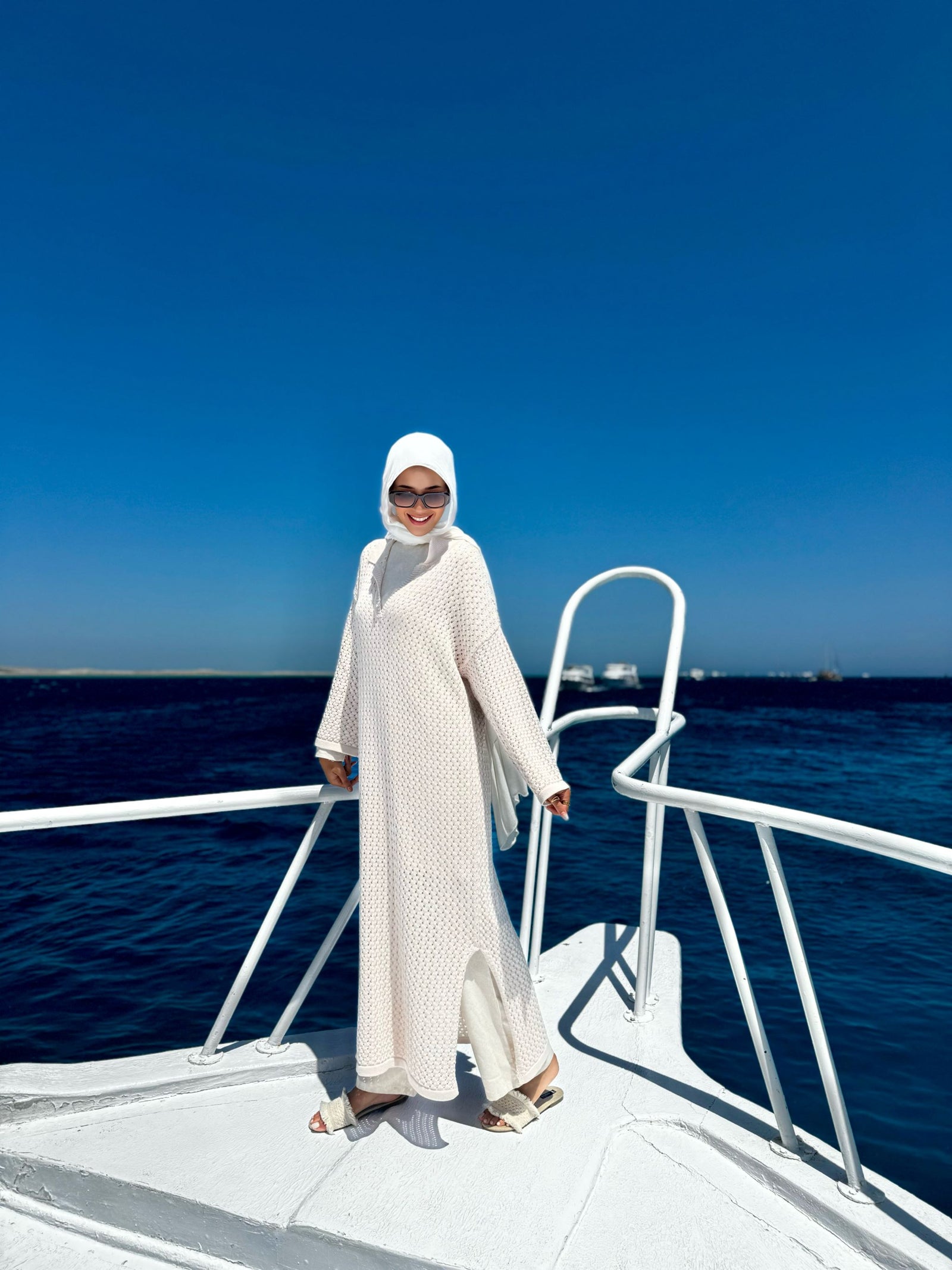 Crochet Beach Dress-Beige – Hijab Boutique