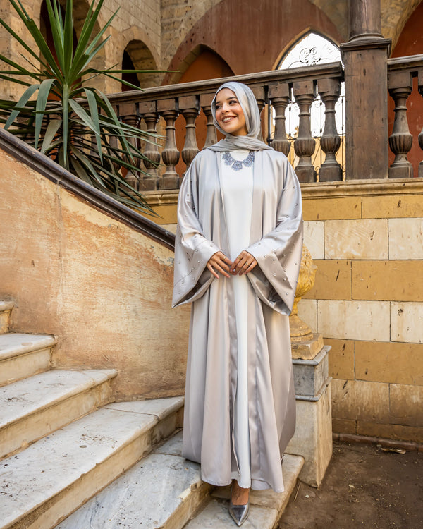 Crystals Kaftan-Grey "Available at stores only"