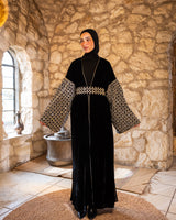 Embroidered Sleeves Kaftan - Beige (available at stores)