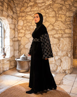 Embroidered Sleeves Kaftan - Silver (available at stores)