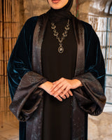 Double Face Velvet Kaftan - Teal