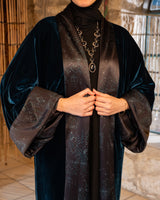 Double Face Velvet Kaftan - Teal