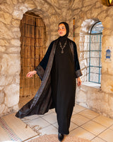 Double Face Velvet Kaftan - Teal