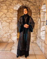 Double Face Velvet Kaftan - Teal