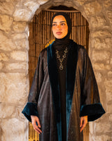 Double Face Velvet Kaftan - Teal