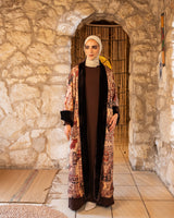 Double Face Velvet Kaftan - Brown