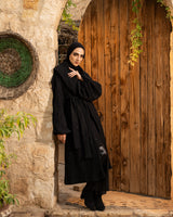 Pleated Kaftan - Black