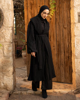 Pleated Kaftan - Black