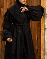 Pleated Kaftan - Black