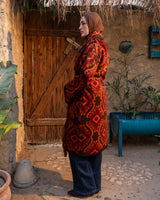 Knitted Boho Cardigan - Orange