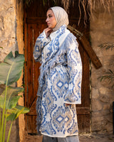 Knitted Boho Cardigan - Blue
