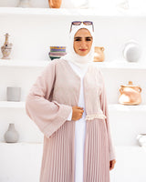 Linen Embroidered Cardigan - Beige
