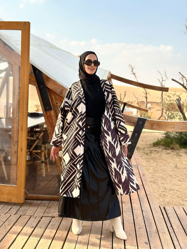 Kimono shop hijab outfit
