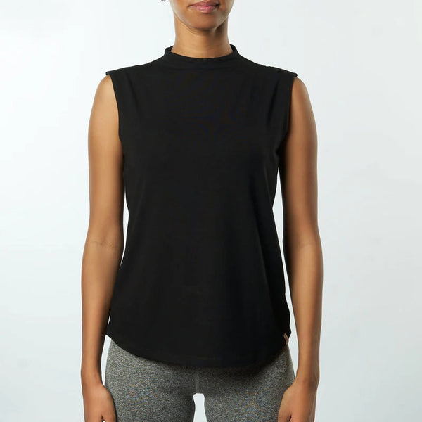 Double Layered Sleeveless /Under-shirt - Black