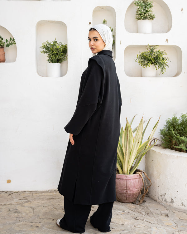 Detailed Cashmere Pants - Black
