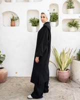 Edged Cashmere Blouse - Black