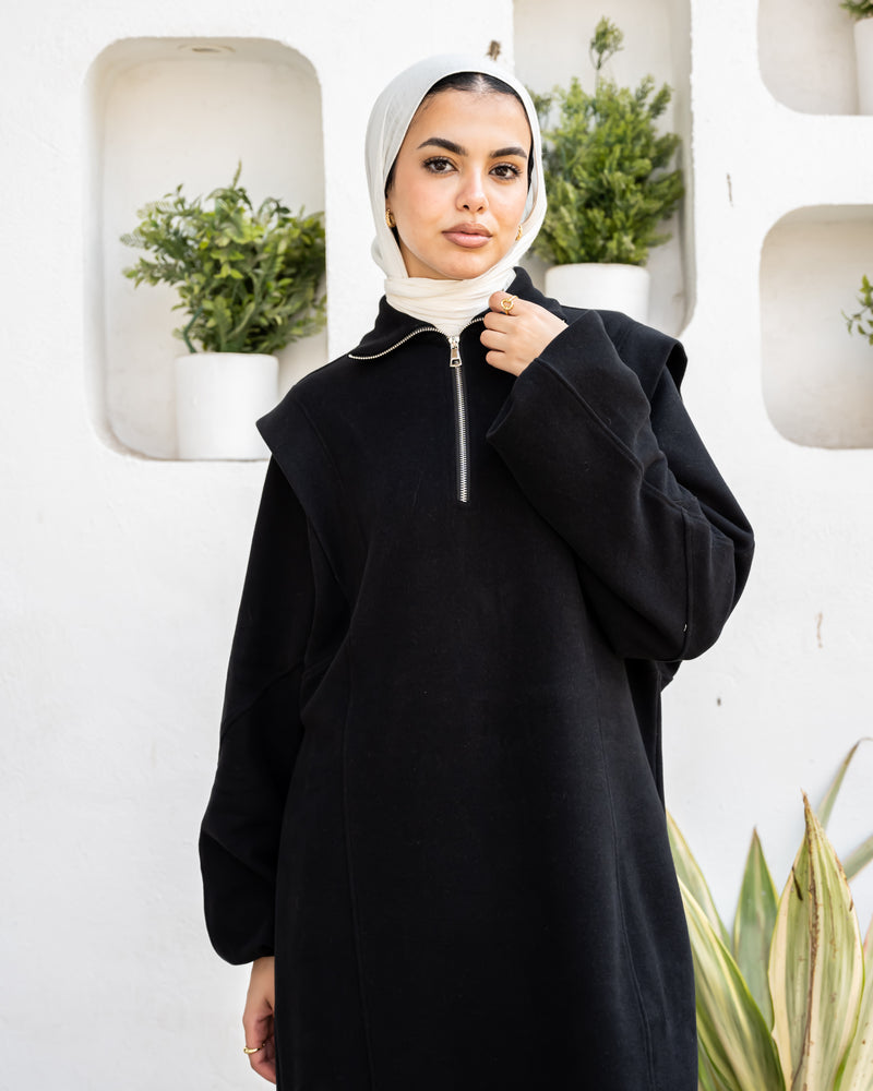 Edged Cashmere Blouse - Black