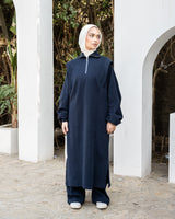 Edged Cashmere Blouse - Navy