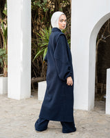 Detailed Cashmere Pants - Navy