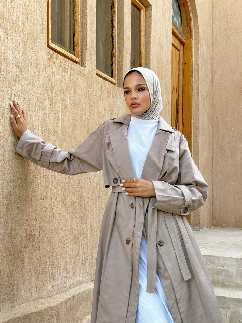 Gabardine trench coat shop